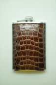 8C Фляжка кожа. 8 унций 240 мл.